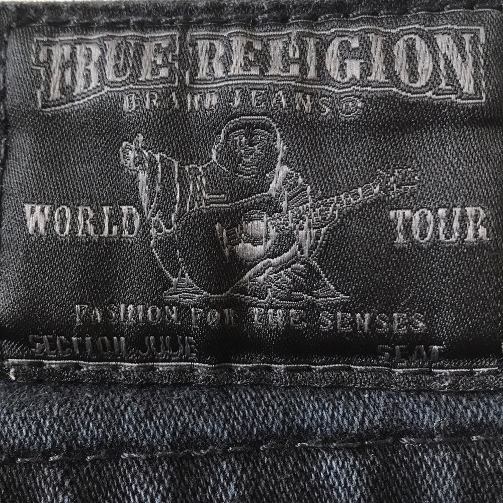 True Religion dark black skinny jeans - Picture 3 of 5
